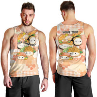 Personalized Japanese Kawaii Sushi Men Tank Top Peach Wagara Palaka This Is How I Roll