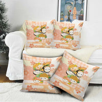 Japanese Kawaii Sushi Pillow Cover Peach Wagara Palaka This Is How I Roll