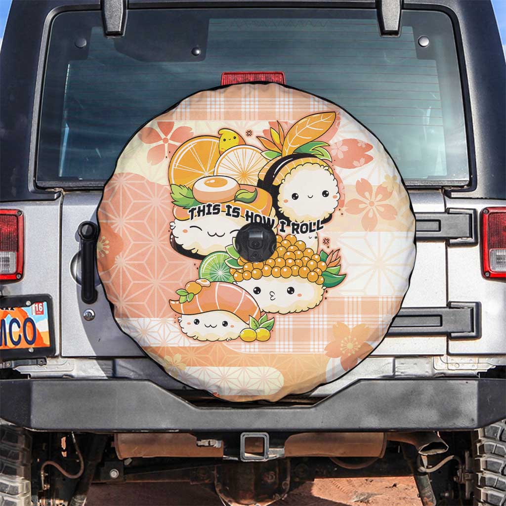 Japanese Kawaii Sushi Spare Tire Cover Peach Wagara Palaka This Is How I Roll