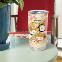 Personalized Japanese Kawaii Sushi Tumbler Cup Peach Wagara Palaka This Is How I Roll
