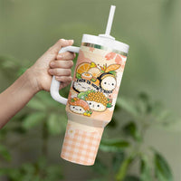 Personalized Japanese Kawaii Sushi Tumbler With Handle Peach Wagara Palaka This Is How I Roll