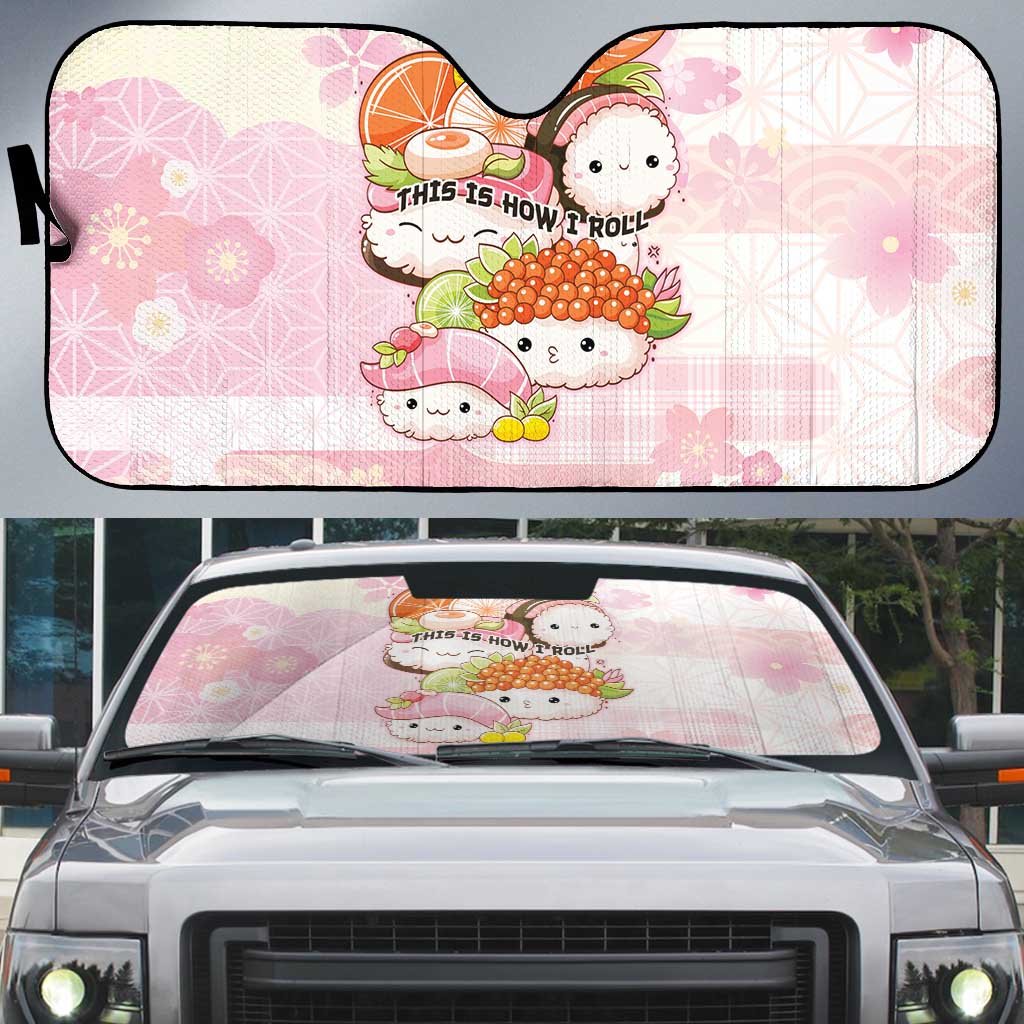 Japanese Kawaii Sushi Auto Sun Shade Pink Wagara Palaka This Is How I Roll