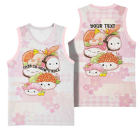 Personalized Japanese Kawaii Sushi Basketball Jersey Pink Wagara Palaka This Is How I Roll LT9 - Polynesian Pride