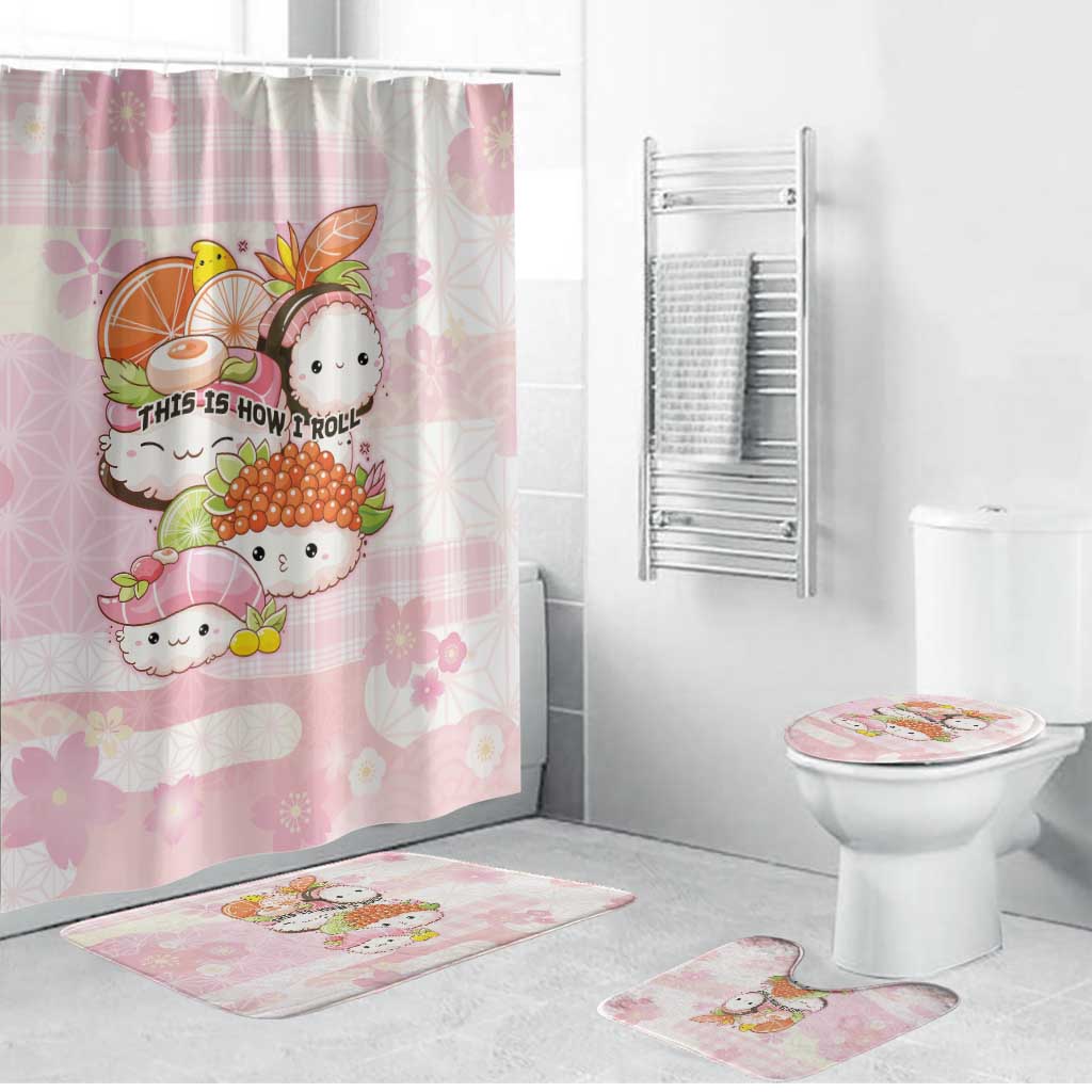 Japanese Kawaii Sushi Bathroom Set Pink Wagara Palaka This Is How I Roll