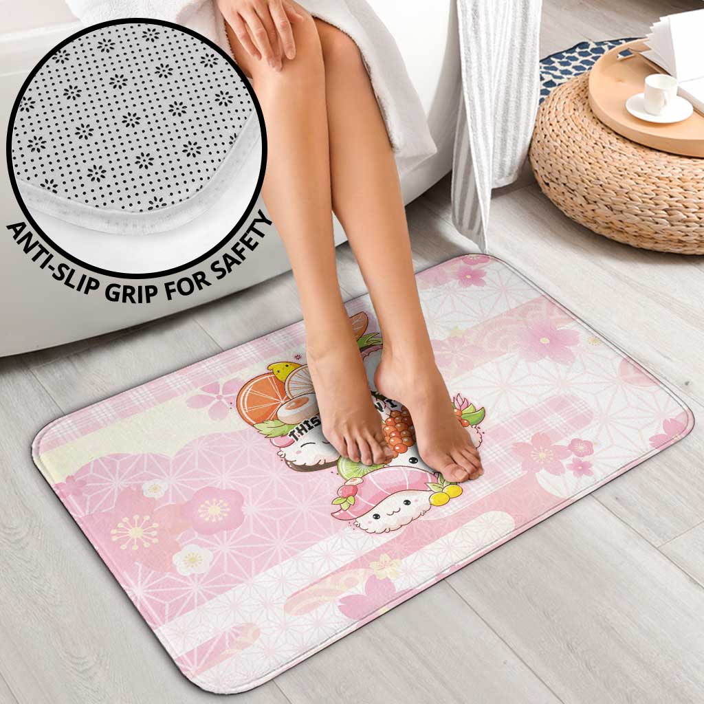 Japanese Kawaii Sushi Bathroom Set Pink Wagara Palaka This Is How I Roll