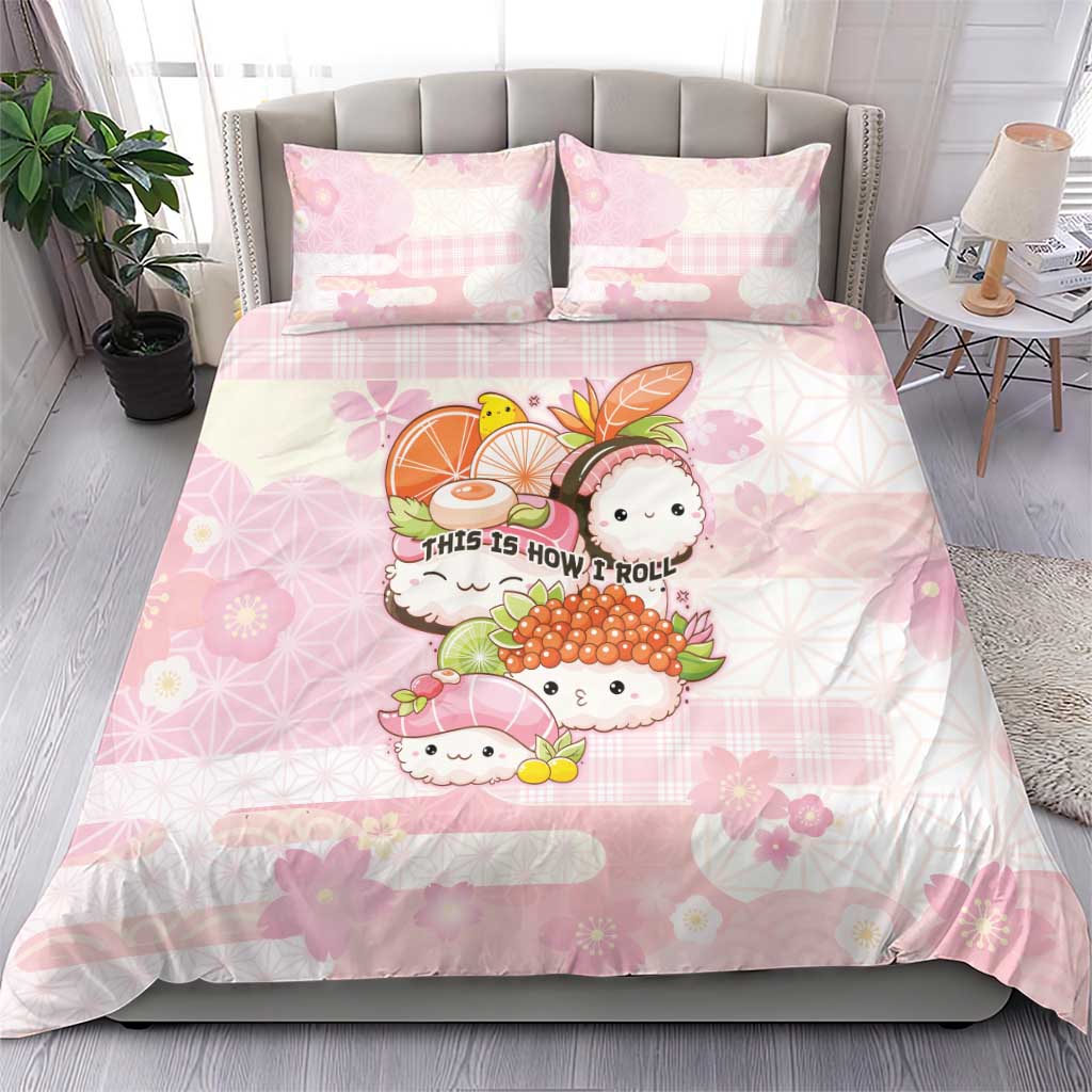 Japanese Kawaii Sushi Bedding Set Pink Wagara Palaka This Is How I Roll