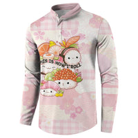 Personalized Japanese Kawaii Sushi Button Sweatshirt Pink Wagara Palaka This Is How I Roll