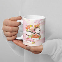 Personalized Japanese Kawaii Sushi Ceramic Mug Pink Wagara Palaka This Is How I Roll