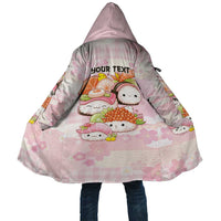 Personalized Japanese Kawaii Sushi Cloak Pink Wagara Palaka This Is How I Roll - Polynesian Pride