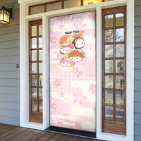 Personalized Japanese Kawaii Sushi Door Cover Pink Wagara Palaka This Is How I Roll LT9 - Polynesian Pride