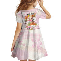 Personalized Japanese Kawaii Sushi Family Matching Mermaid Dress and Hawaiian Shirt Pink Wagara Palaka This Is How I Roll