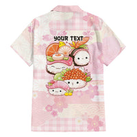 Personalized Japanese Kawaii Sushi Family Matching Mermaid Dress and Hawaiian Shirt Pink Wagara Palaka This Is How I Roll