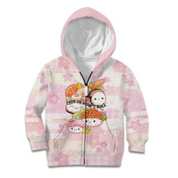 Personalized Japanese Kawaii Sushi Kid Hoodie Pink Wagara Palaka This Is How I Roll