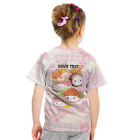 Personalized Japanese Kawaii Sushi Kid T Shirt Pink Wagara Palaka This Is How I Roll