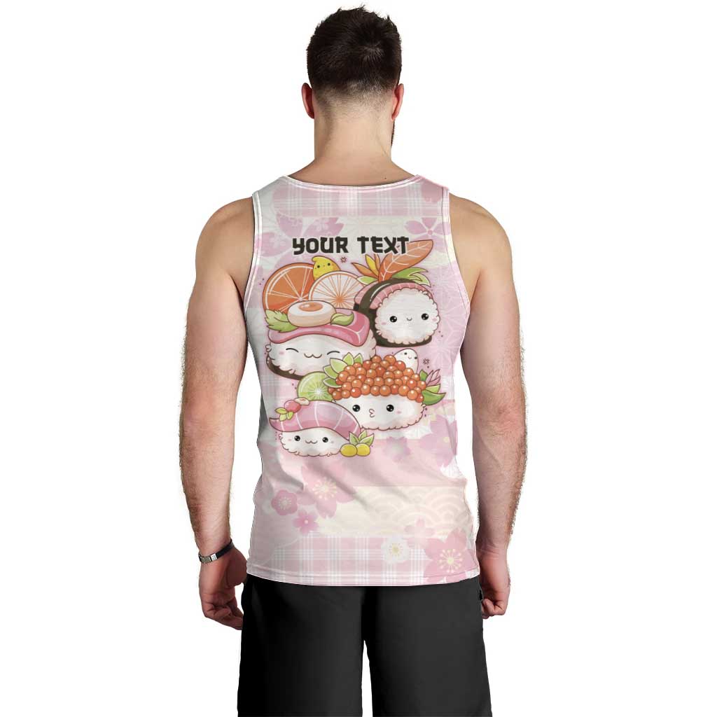 Personalized Japanese Kawaii Sushi Men Tank Top Pink Wagara Palaka This Is How I Roll