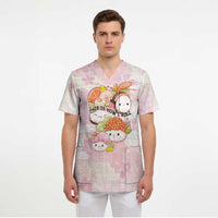Personalized Japanese Kawaii Sushi Scrub Top Pink Wagara Palaka This Is How I Roll