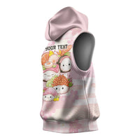 Personalized Japanese Kawaii Sushi Sleeveless Hoodie Pink Wagara Palaka This Is How I Roll