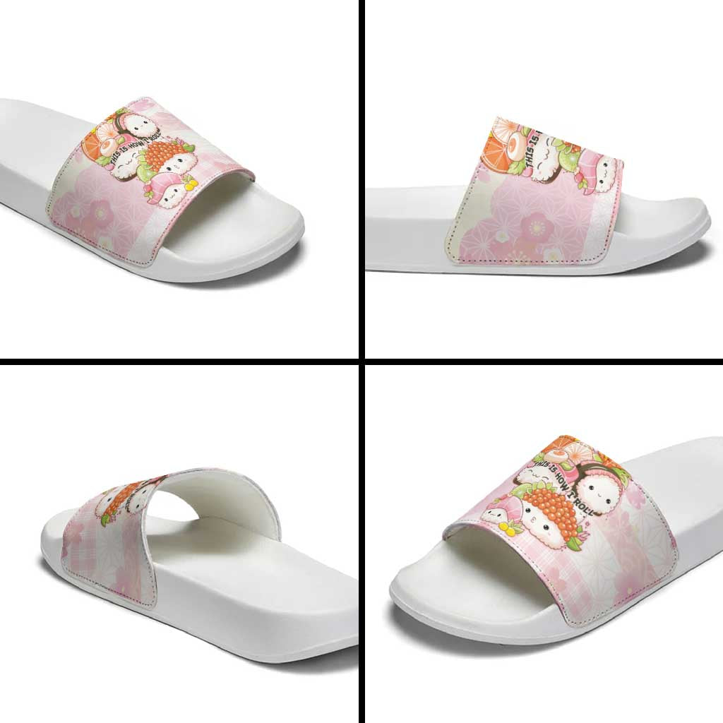 Japanese Kawaii Sushi Slide Sandals Pink Wagara Palaka This Is How I Roll