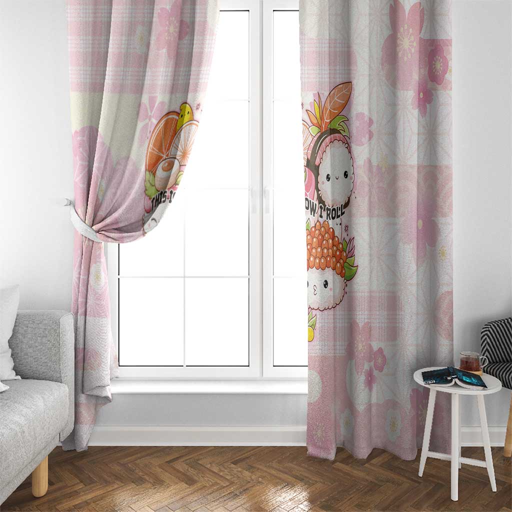 Japanese Kawaii Sushi Window Curtain Pink Wagara Palaka This Is How I Roll