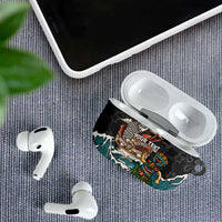 Personalized Japanese Koi Fish Ramen AirPods Case Tiki Surfing Wagara Hibiscus Pattern