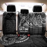 Black Guam Latte Stone Tribal Tattoo Back Car Seat Cover Hafa Adai Six 7 One