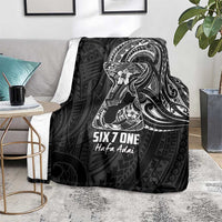 Black Guam Latte Stone Tribal Tattoo Blanket Hafa Adai Six 7 One LT9 - Polynesian Pride