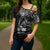 Black Guam Latte Stone Tribal Tattoo Cross Shoulder Shirt Hafa Adai Six 7 One - Polynesian Pride