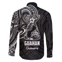 Black Guam Latte Stone Tribal Tattoo Family Matching Mermaid Dress and Hawaiian Shirt Hafa Adai Six 7 One