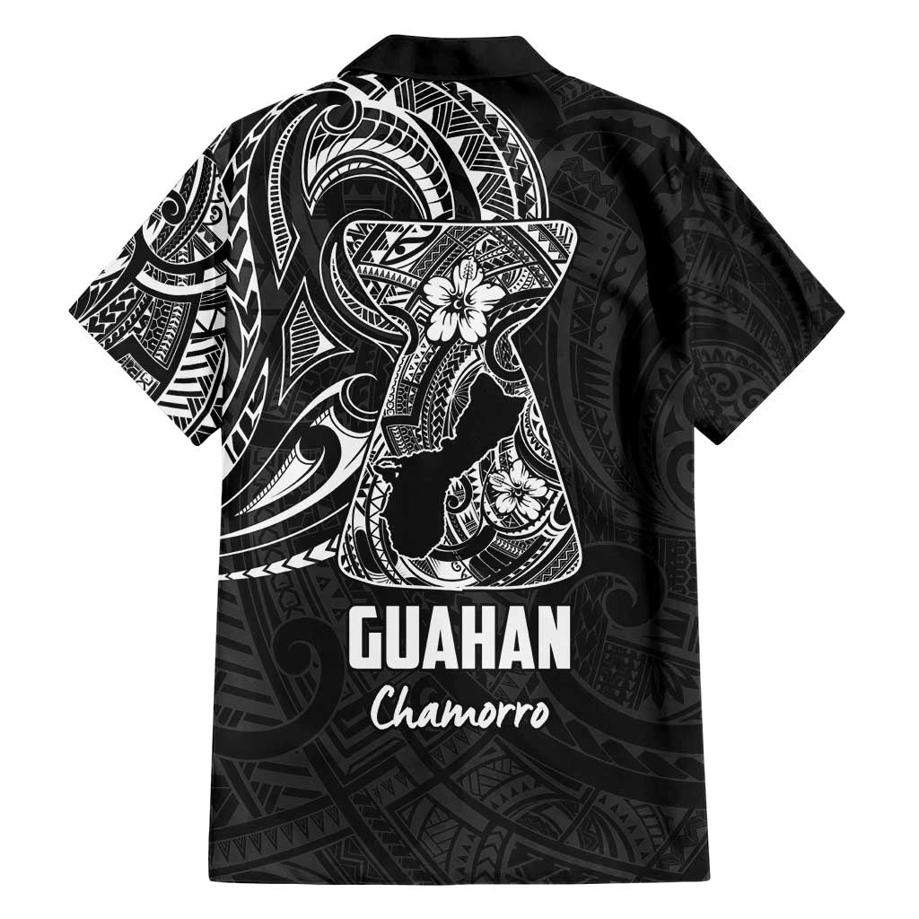 Black Guam Latte Stone Tribal Tattoo Family Matching Short Sleeve Bodycon Dress and Hawaiian Shirt Hafa Adai Six 7 One