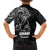 Black Guam Latte Stone Tribal Tattoo Family Matching Summer Maxi Dress and Hawaiian Shirt Hafa Adai Six 7 One