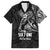 Black Guam Latte Stone Tribal Tattoo Family Matching Summer Maxi Dress and Hawaiian Shirt Hafa Adai Six 7 One