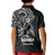 Black Guam Latte Stone Tribal Tattoo Kid Polo Shirt Hafa Adai Six 7 One