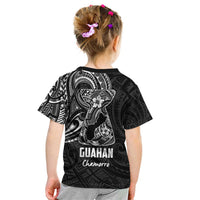 Black Guam Latte Stone Tribal Tattoo Kid T Shirt Hafa Adai Six 7 One