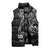 Black Guam Latte Stone Tribal Tattoo Sleeveless Puffer Jacket Hafa Adai Six 7 One - Polynesian Pride