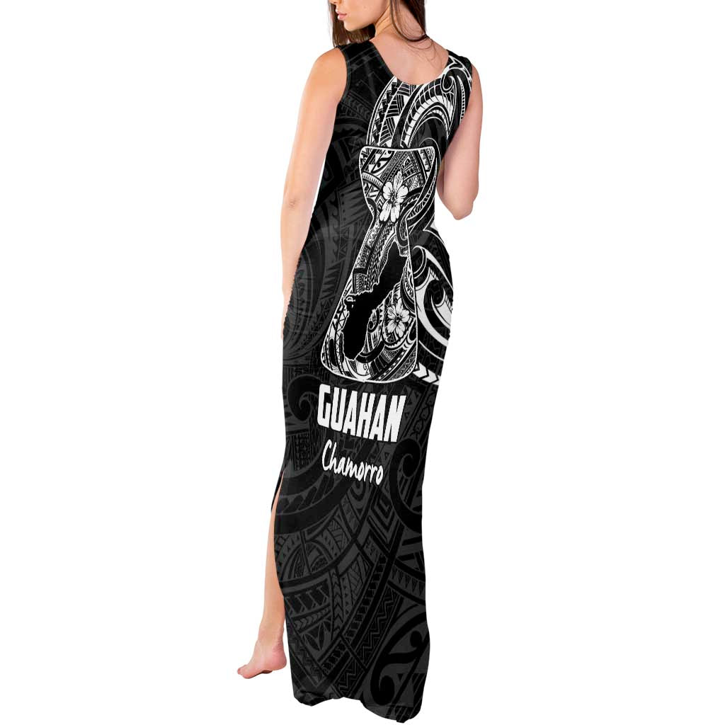 Black Guam Latte Stone Tribal Tattoo Tank Maxi Dress Hafa Adai Six 7 One