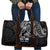 Black Guam Latte Stone Tribal Tattoo Travel Bag Hafa Adai Six 7 One - Polynesian Pride