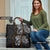 Black Guam Latte Stone Tribal Tattoo Travel Bag Hafa Adai Six 7 One - Polynesian Pride