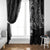 Black Guam Latte Stone Tribal Tattoo Window Curtain Hafa Adai Six 7 One