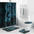 Blue Guam Latte Stone Tribal Tattoo Bathroom Set Hafa Adai Six 7 One - Polynesian Pride