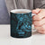 Blue Guam Latte Stone Tribal Tattoo Ceramic Mug Hafa Adai Six 7 One - Polynesian Pride