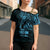 Blue Guam Latte Stone Tribal Tattoo Cross Shoulder Shirt Hafa Adai Six 7 One - Polynesian Pride