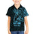 Blue Guam Latte Stone Tribal Tattoo Family Matching Puletasi and Hawaiian Shirt Hafa Adai Six 7 One