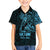 Blue Guam Latte Stone Tribal Tattoo Family Matching Short Sleeve Bodycon Dress and Hawaiian Shirt Hafa Adai Six 7 One