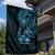 Blue Guam Latte Stone Tribal Tattoo Garden Flag Hafa Adai Six 7 One