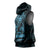 Blue Guam Latte Stone Tribal Tattoo Sleeveless Hoodie Hafa Adai Six 7 One - Polynesian Pride