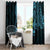 Blue Guam Latte Stone Tribal Tattoo Window Curtain Hafa Adai Six 7 One