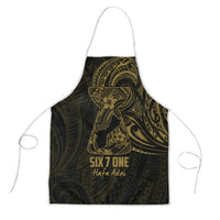 Gold Guam Latte Stone Tribal Tattoo Apron Hafa Adai Six 7 One - Polynesian Pride