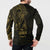 Gold Guam Latte Stone Tribal Tattoo Button Sweatshirt Hafa Adai Six 7 One