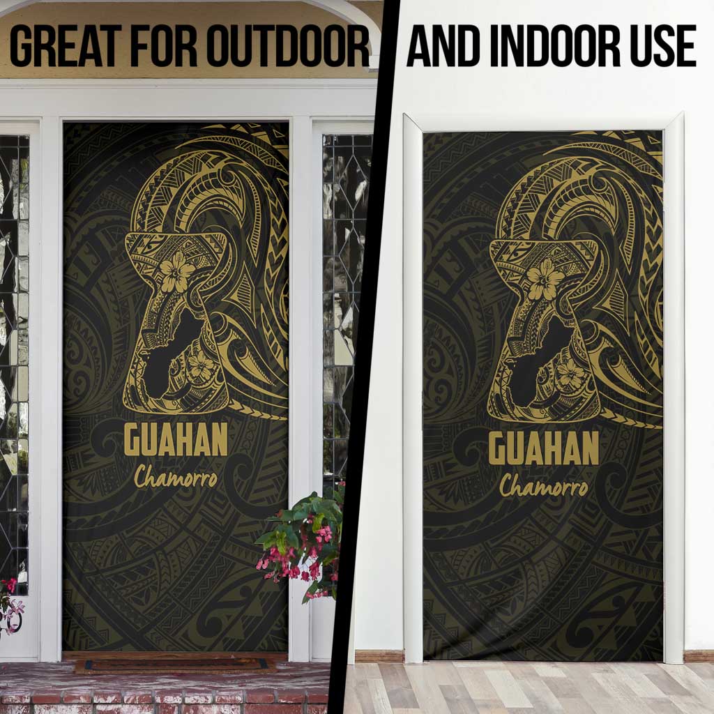 Gold Guam Latte Stone Tribal Tattoo Door Cover Hafa Adai Six 7 One - Polynesian Pride