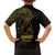 Gold Guam Latte Stone Tribal Tattoo Family Matching Summer Maxi Dress and Hawaiian Shirt Hafa Adai Six 7 One